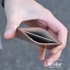 Made in Japan by a leather genuine single pass commuter 2 pockets (EndMark) craftsman, leather, thin, case, pass, (wine red)