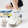 Men's Pure Cotton Summer Lightweight Antibacterial and Deodorizing Moisture-absorbing Breathable Mesh Sports Socks, Short Tube Style