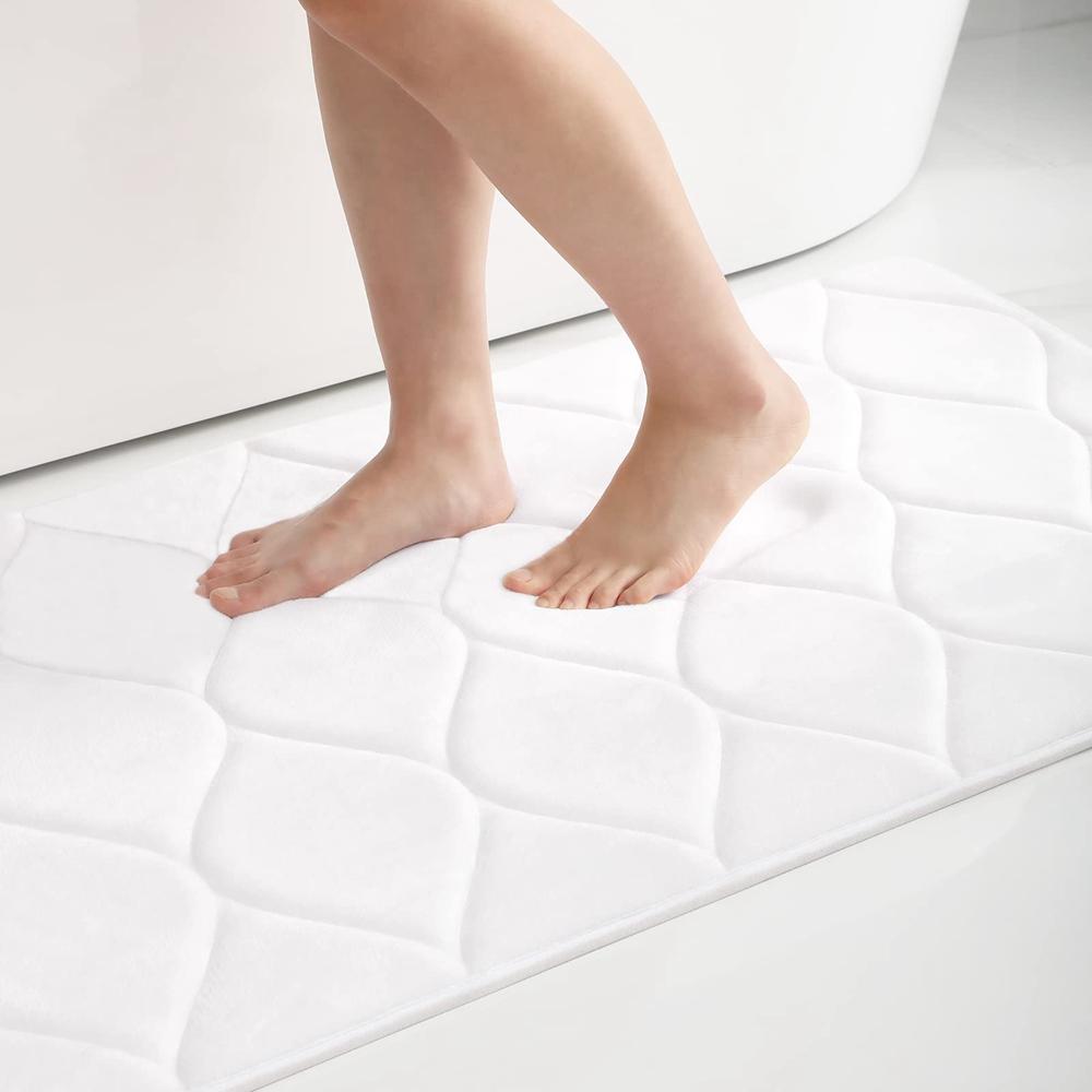 Homaxy Memory Foam Bathroom Bath Mat Soft Non-Slip Carpet Absorbent Floor Bathroom Rug Shower Carpet Kitchen Decor Foot Mat