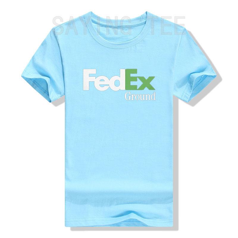 FedEx Unisex Mode Kurzarm Rundhals T-Shirt Grafik-Tees Lässig für Männer Frauen Lustige Blusen Baumwolle Arbeitskleidung Geschenke