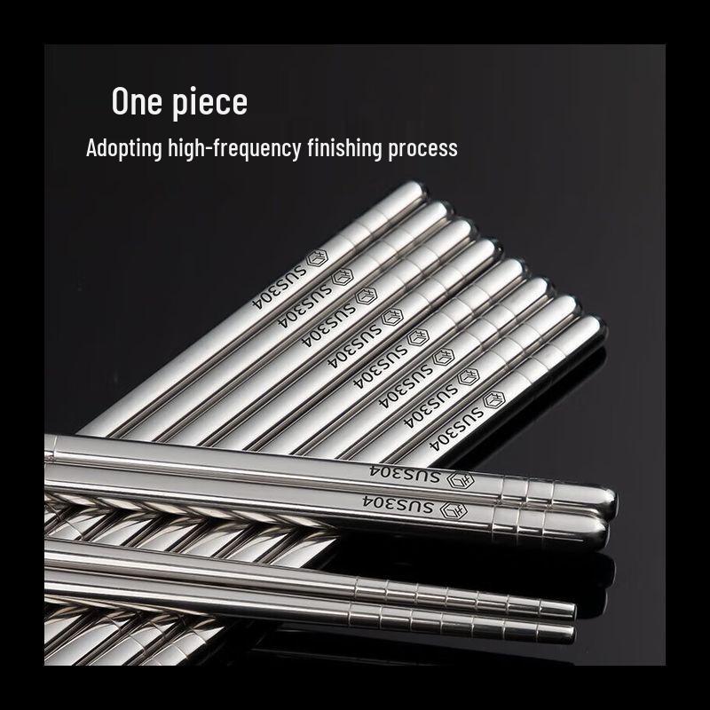 NHZHIW 304 Stainless Steel Anti-Slip Chopsticks