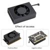 Embedded Fan Aluminum-Alloy Enclosure PWM Speed Adjustable Cooling Fan Replacement Accessory Compatible for Orin-Nano