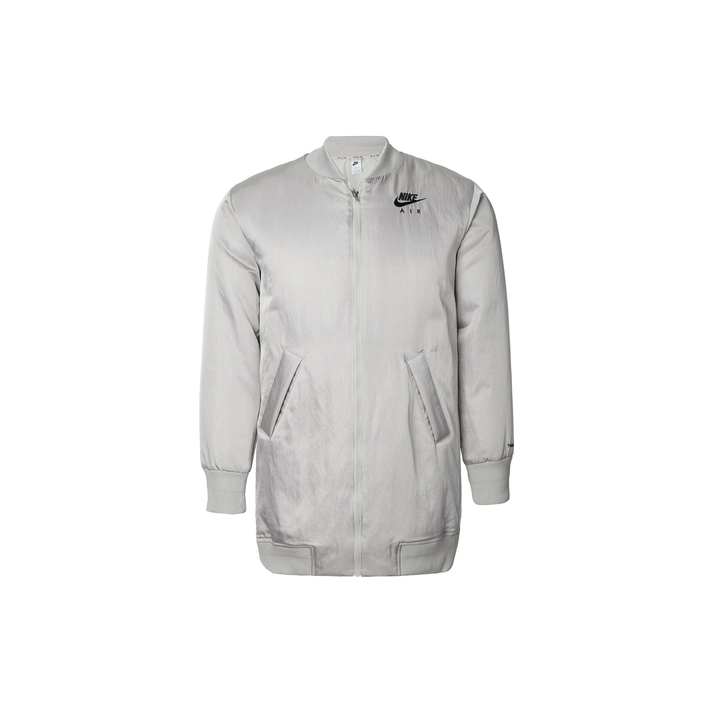 

Nike Air Therma-FIT свободная теплая куртка средней длины с синтетическим наполнителем женская куртка студенческо-серого цвета DD4641-033 XS