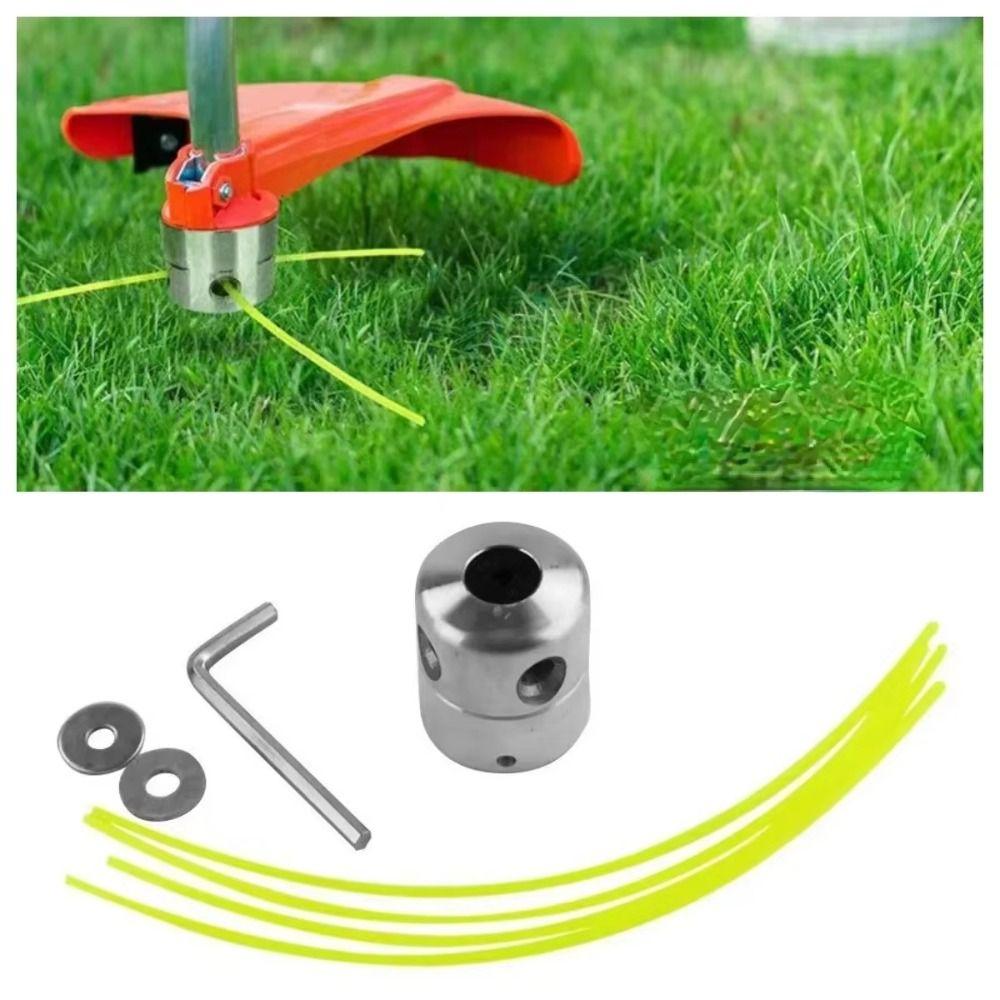 Aluminum Grass Trimmer Head Cylindrical Shape Lawn Mower Accessory Accessories Brush Cutter Garden