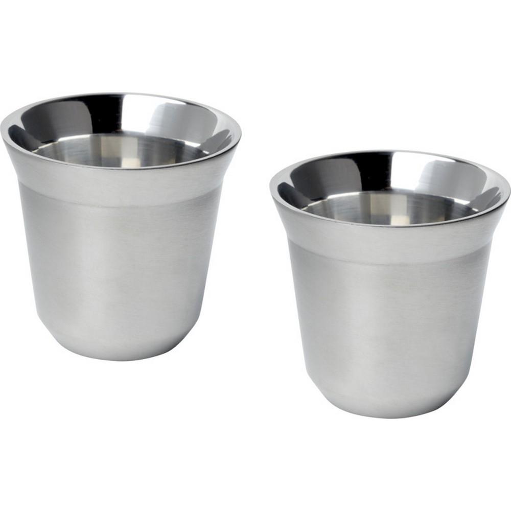 Duo Stainless Steel 80ml Espresso Cup (Pack of 2)