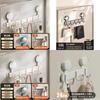 Space Aluminum Suction Cup Hook Set With Multiple Load Capacity For Bathroom And Home Storage
