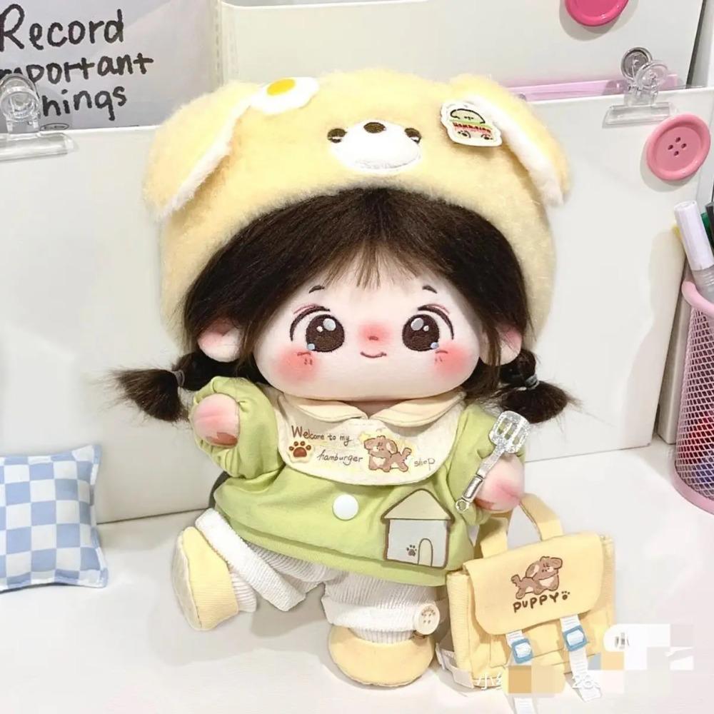 20cm Sweet Dream Store Series Little Dog Fried Egg Pot Baby Clothes Cotton Doll Dress Up Cute Doll Clothes Toy Doll Clothes Gift