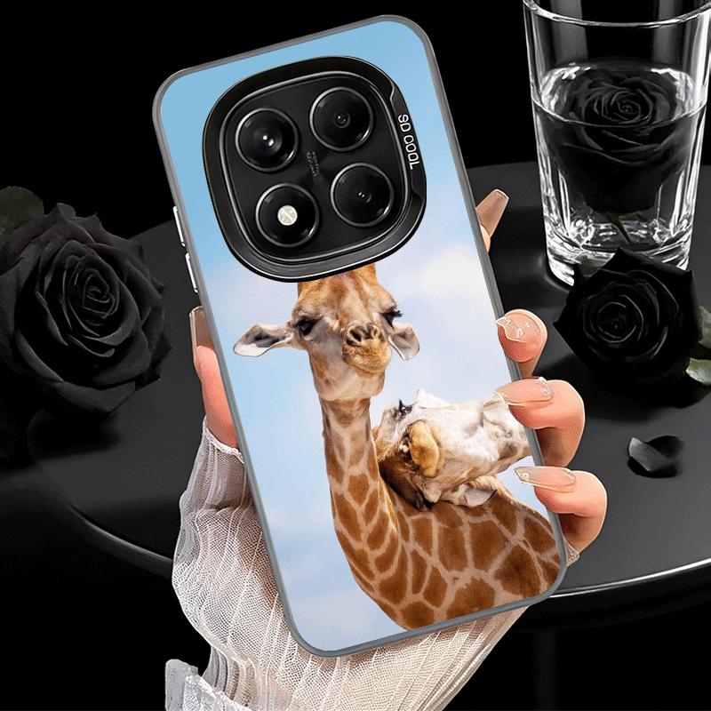 Giraffe Animal Pattern Shockproof Phone Case for Xiaomi Redmi Note 15 14 13 12 Pro Plus 11 11S 11T 5G Cover Anti Fall Fundas