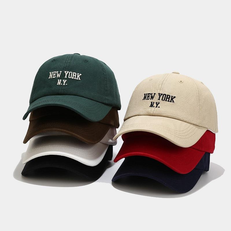 Peaked Top Soft Female Casual Hat Sun Adjustable Color Plain Solid Cap Baseball Women Stitching Embroidered Fashionable Trendy Simple Hats Caps