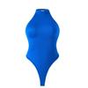Women's Sleeveless Round Neck Bodysuit with Button Tights - T-Shaped Body Shaper