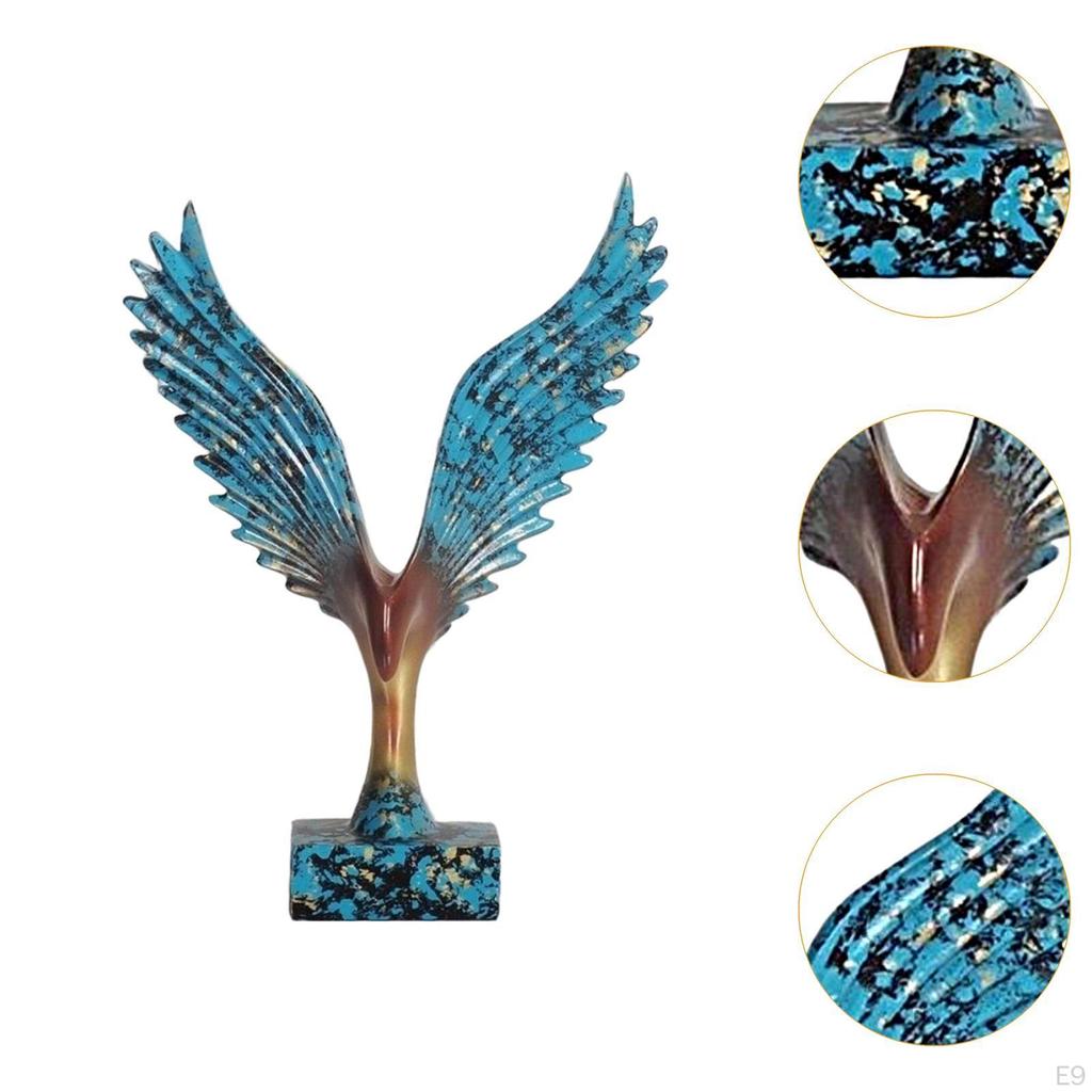 Eagle Figurine Wing Ornament Home Decor Item for Office And Living Space