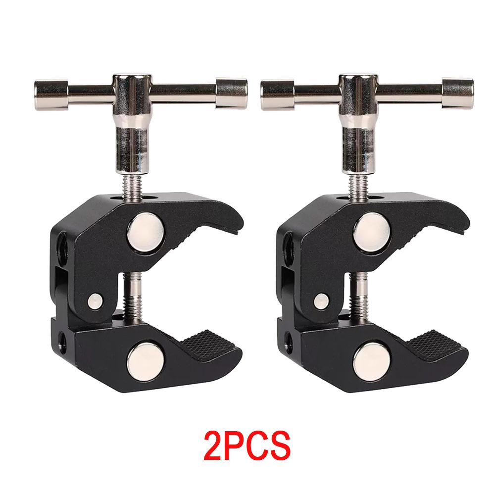 Universal Super Clamp With 1/4 Screw 360 Adjustable Camera Mount Clip Bracket For DSLR GoPro DJI Insta360 Action Camera Table Rod Fixed Shooting