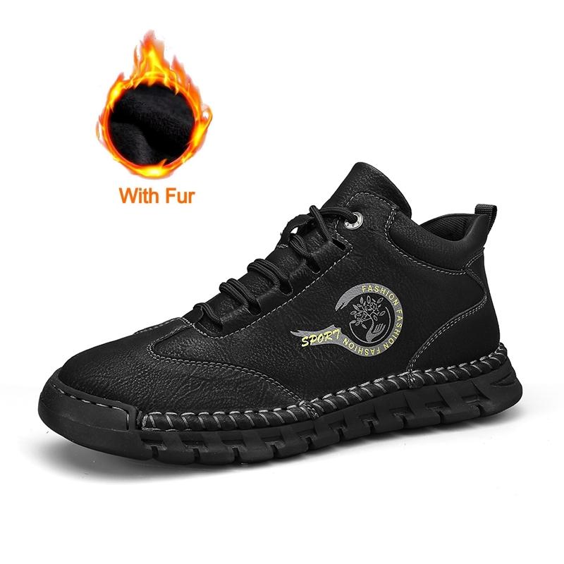 Высококачественные мужские повседневные кожаные туфли ручной работы — фото 11