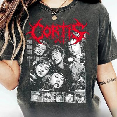 CORTIS Camicia Grafica Unisex Cotone Lavaggio Acido 2026 Estate Nuova K-pop Vintage Girocollo Uomo Y2k Manica Corta T-shirt Regalo per Fan