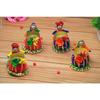 Recycled Material Rajasthani Raja Rani Puppet/Dolls Decorative Tealight Candle Holder (Pack of 2)