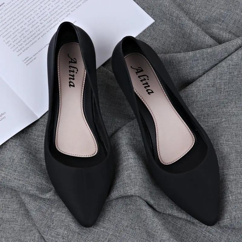 Fashion Pointed Shallow Wedges pumps women shoes 2025 spring autumn shoes women Elegant Casual Work Low heel Slip Casual ladies shoes889