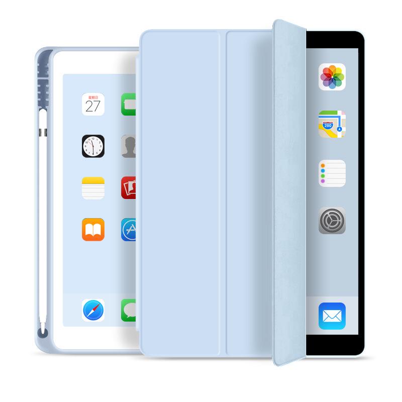 Voor iPad 9.7 Air 1 Air 2 Smart Case voor iPad 9.7 5 6 Generatie met Potloodhouder Siliconen Funda Cover voor iPad 5 6e For iPad Air1 Air2