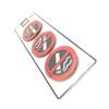 1/5SETS No Smoking In Car Car Sticker Car No Smoking Reminder Clear Markings Black Red 4.7g/1 Piece Car Interior Accessories