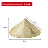 Bamboo Weaving Large Brim Straw Hat: Sunshade and Rainproof for Men and Women, Ideal for Travel, Farming, and Dance Props.