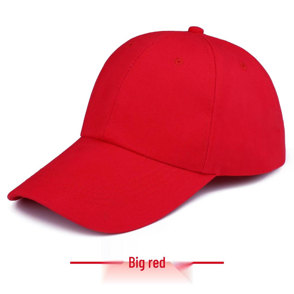 Customized Cotton Baseball Cap with Printed Logo for Men and Women - Duckbill Sun Hat for Work or Leisure.