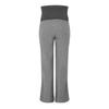 Off White Womens/Ladies Off Ribbed Fold Over Wide Leg Trousers