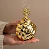 Retro Luxury Gold Arabic Incense Burner Home Meditation Ceramics Incense Burner Aromatherapy Middle East Decor Home Yoga Camping