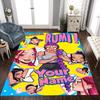 Purple Magic Demon girls group Customized Name Floor Mat Suitable for Kitchen Dining Room Playrooms Balcony Antislip Carpet Office home decor Best for