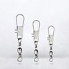 20Pcs Fishing Line Connector Solid Fishing Barrel Swivel Rings Interlock Snap Fishhooks Accessories