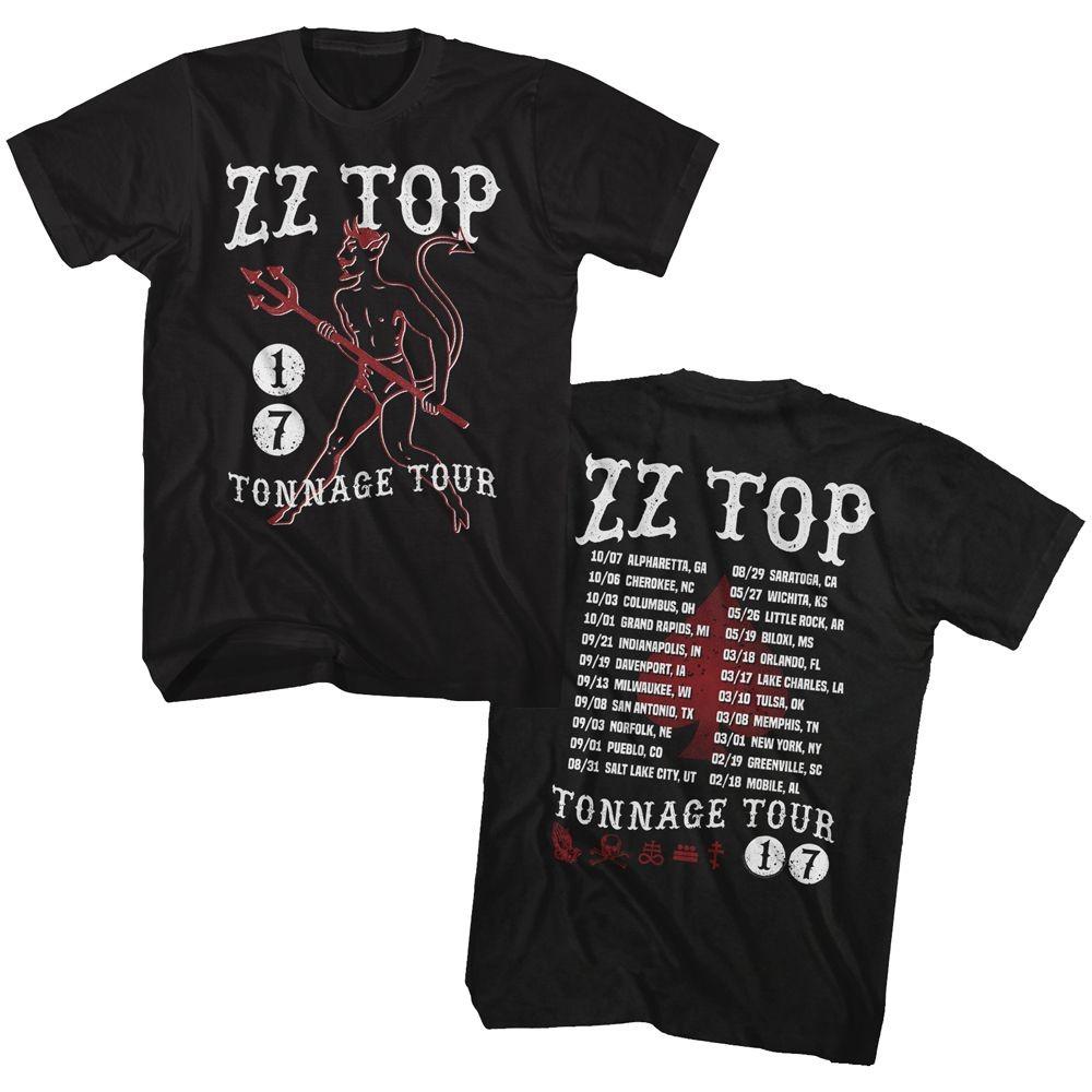 ZZ Top Tonnage Tour 17 Music Shirt XL