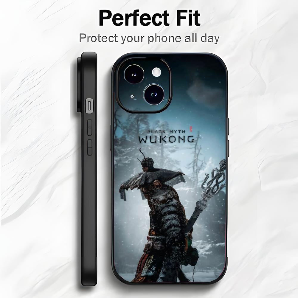 Classic Mighty Game S-Sun Wukong Phone Case Phone Case Soft Packaging Lightweight For iPhone17 16 15 14 13ProMax