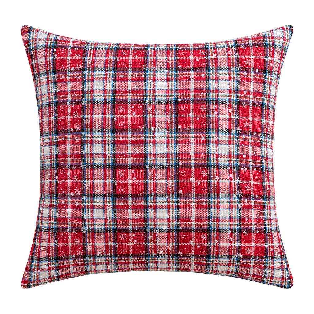 Set of 2 Merry Christmas Decorative Pillow Cover Snow Winter with Snowflakes Falling White Crystal Double Sided Throw Pillow Covers Sofa Cushion Cover