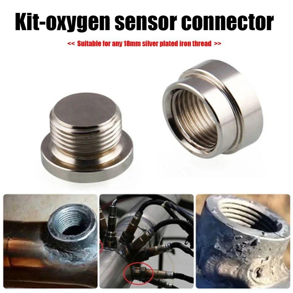 Stainless Steel O2 Sensor Plug M18 Thread Lambda Sensor Nut Oxygen Mounting Bungs  Exhaust System