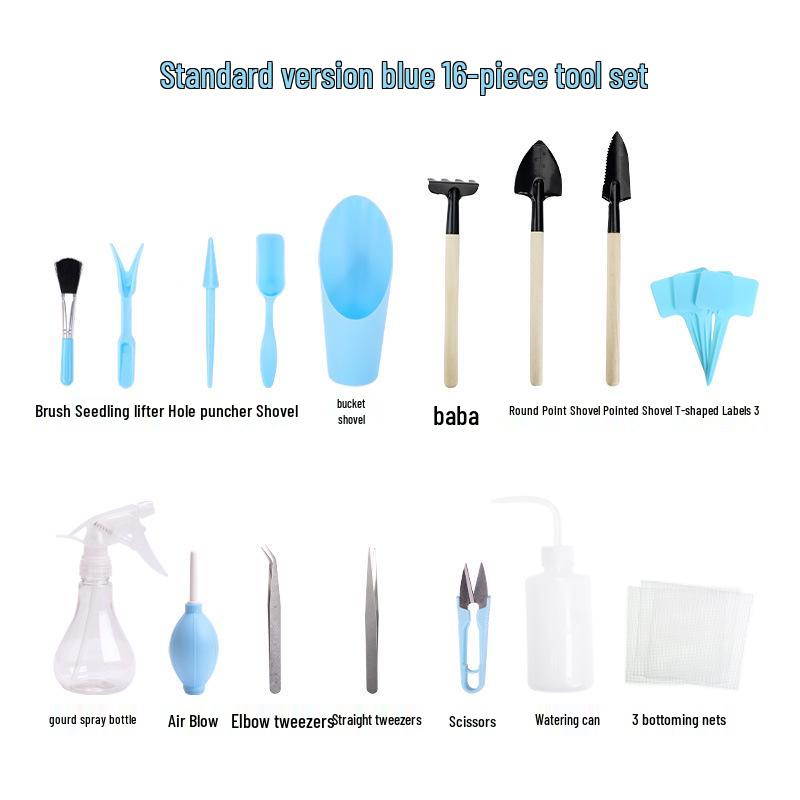 Succulent Planting Tool Set: Gardening Supplies & Bonsai Tools with Watering Can