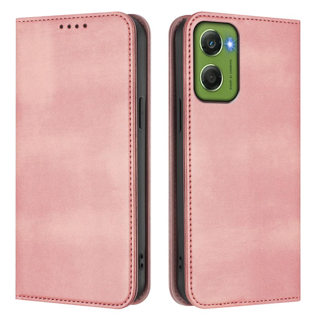 For Motorola Moto G06 4G Wallet Cases Retro Texture RFID Blocking Leather Phone Cover
