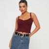 M European and American women's clothing summer new solid color sleeveless backless kinked sling vest belly button top women