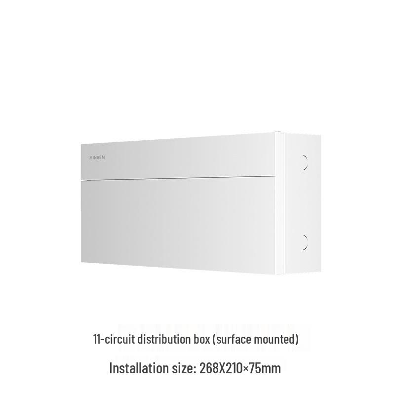Monslang Surface-Mounted Indoor Distribution Box, 24-Position, High-Value Strong Current Control Box for Household Wiring.