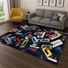Music Cassette Tape Retro Recorder CD Carpet Rug for Bedroom Living Room Sofa Playroom Doormat Home Decor,Area Rug Non-slip Gift