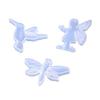 Pack of 3 Hummingbird Dragonflies Girl Themed Silicone Molds Double Hole Pendant Craft Tool for Creative Art Projects