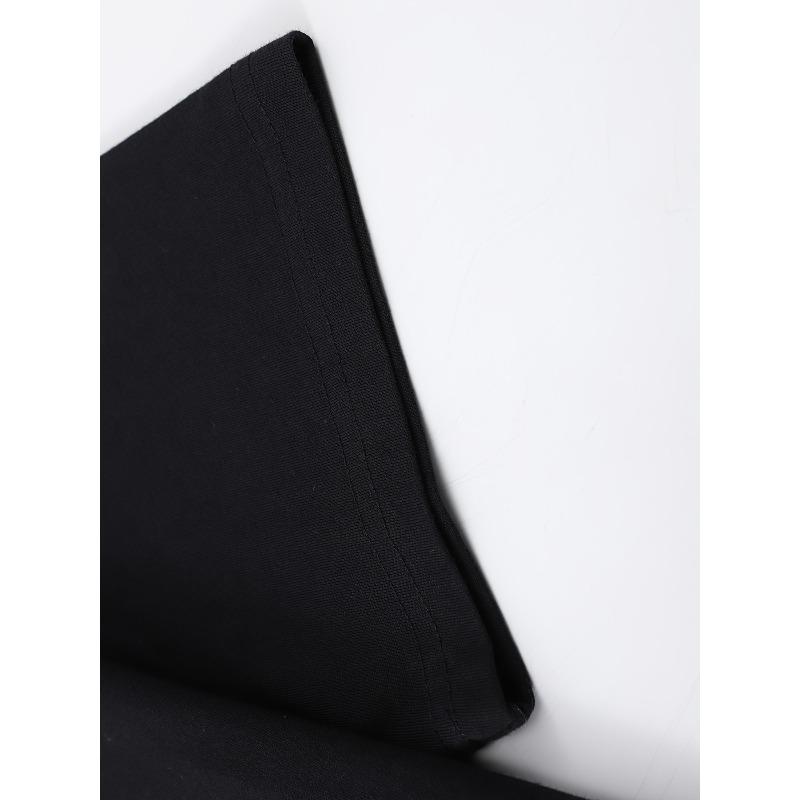 European sizes Men's Summer T-Shirt with Black Dragon Print, Short Sleeve Round Neck Tee for Outdoor and Casual Attire