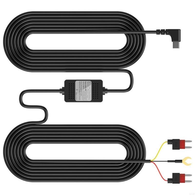 3A 3.5m Car Dash Cam DVR 12-24v Hardwire Cable Kit Step-Down Line Type-C USB Interface Charger Dashcam Camera