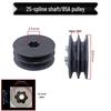 Dual Groove Pulley for Air-Cooled Diesel Engines - 8/B Groove, 178/186/188 Spline Shaft, Six Teeth