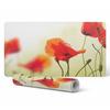 Vinyl Desk Mat with a Stylish Print of Flowers In the Wind 100x50 Cm