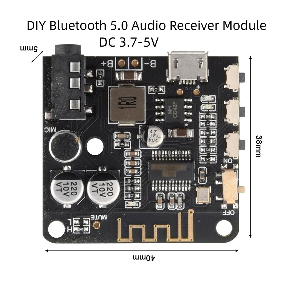1.7-1V DIY Bluetooth 1.1 Audio Receiver Module MP1 Bluetooth Decoding Board With Microphone And Switch BT 1.1