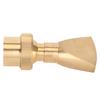 Fountain Nozzle Brass G3/4 Female Thread 25mm Narrow Fan Shaped Pond Sprinkler for Garden Pond