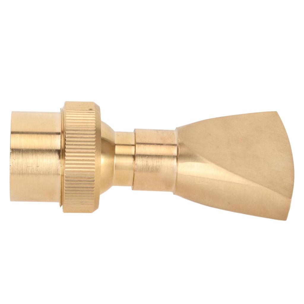 Fountain Nozzle Brass G3/4 Female Thread 25mm Narrow Fan Shaped Pond Sprinkler for Garden Pond