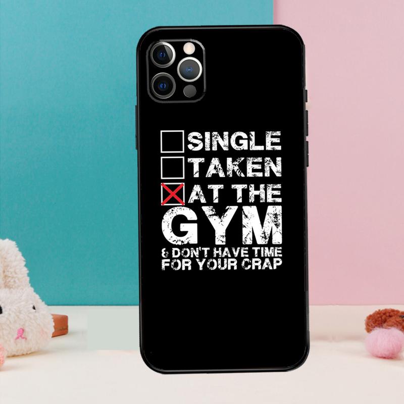 Bodybuilding Gym Fitness Quotes Case For iPhone 14 13 12 11 15 16 Pro Max Mini Plus X XR XS Max Bumper Soft Cover