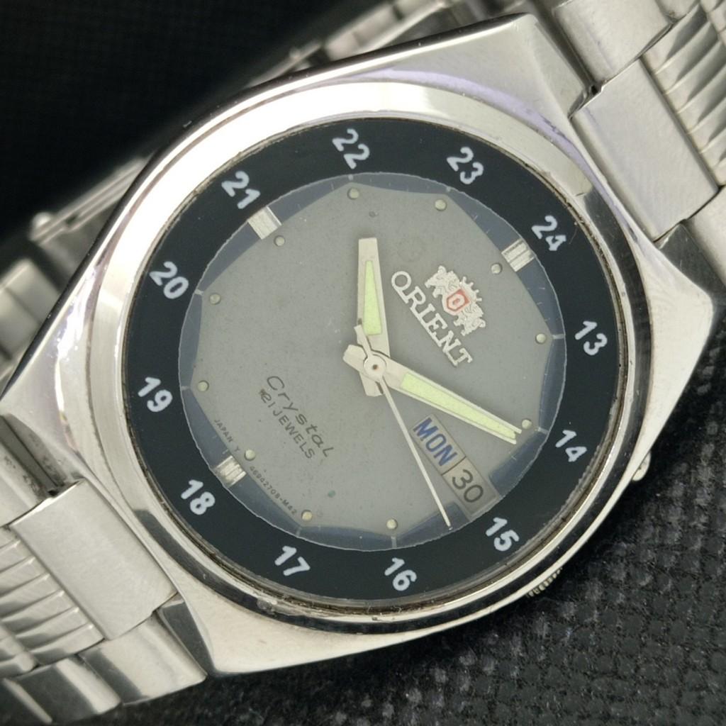 

Б/У ORIENT CRYSTAL AUTO 46943 JAPAN MENS WATCH a311501-1 Sku593b-a311501