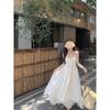 Thai holiday style halter dress women's summer niche neck collar sleeveless skirt long skirt