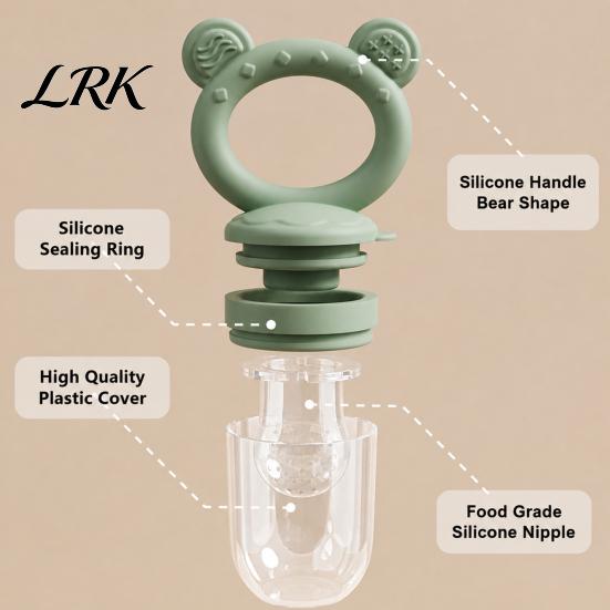 Baby Feeding Training Tool Silicone Fruit Feeder/Mold, Food Teething Relief Pacifier, Easy Pacifier to Hold Safe Chewer for Infants Travel Feeder