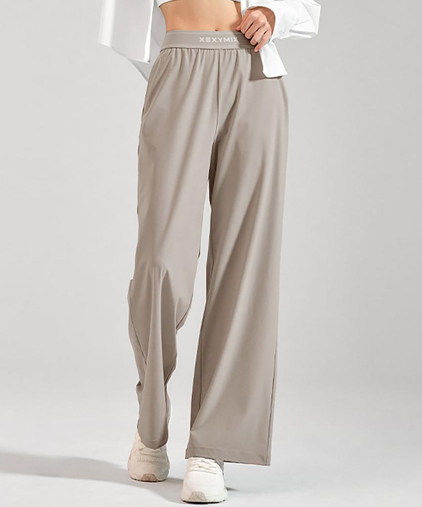 XEXYMIX Woven Logo Banding Wide Pants Xfk3Pt1008 (A Type)